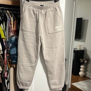 White Fox Sweatpants